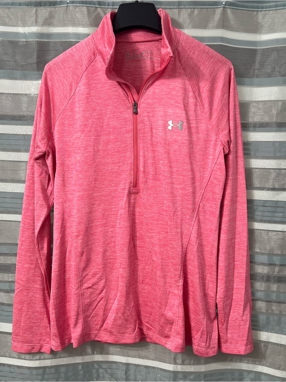 Under Armour Women's Tech Twist Half Zip Pink Performance Pullover